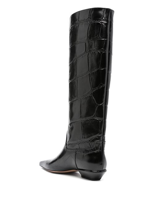 Black crocodile effect boot Paris Texas | PX1363XCOSMBLACK